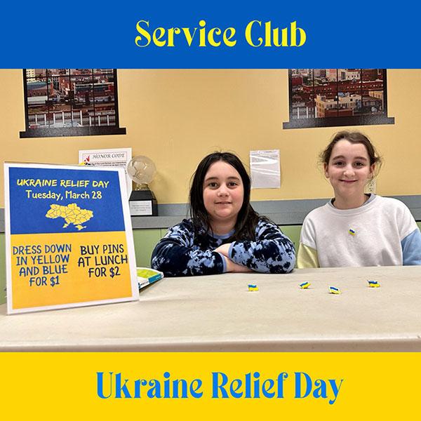 Nativity school Service Club, Ukraine Relief Day