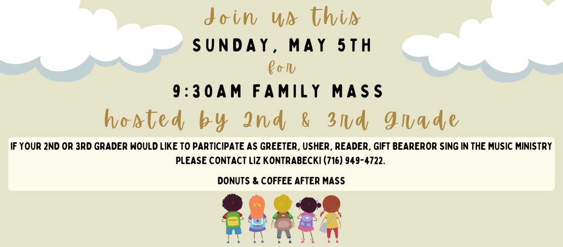 Family Mass May 5th